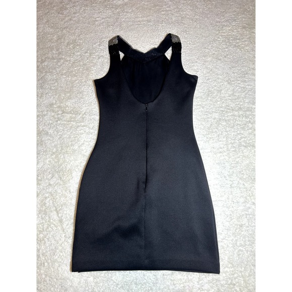 Dress The Population Black Elegant Mini Dress With Strap Details - Picture 6 of 7